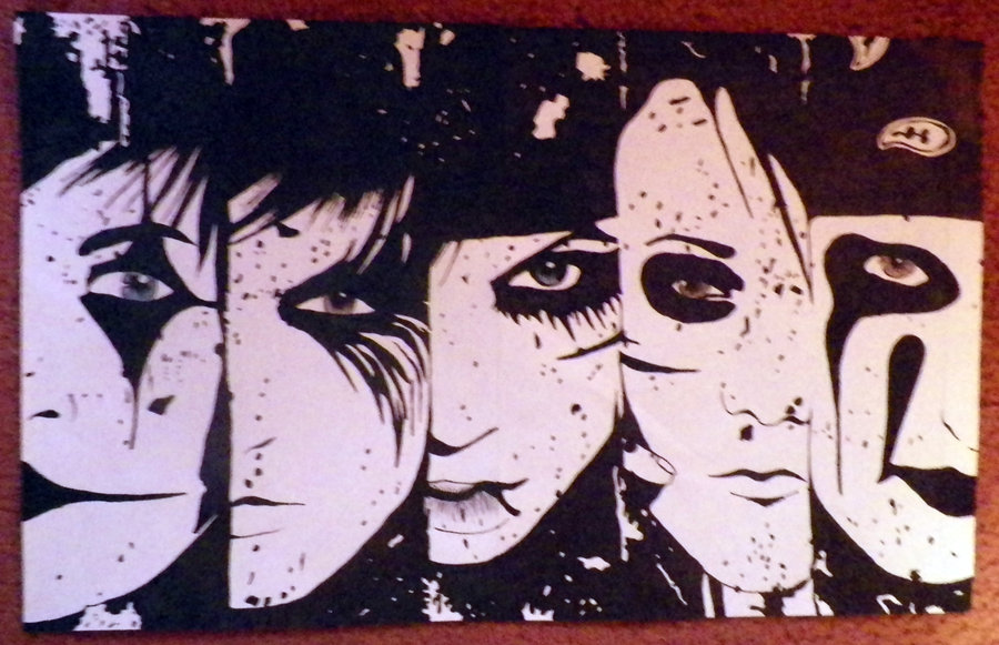 900x581 Black Veil Brides Poster By Xxhopeakinsxx - Black Veil Brides Painting