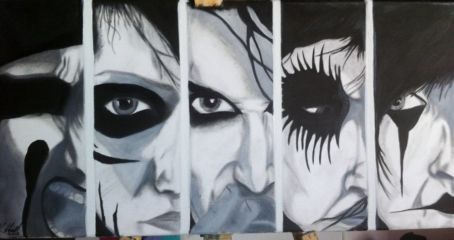 900x476 Black Veil Brides By Xgothiclullabyx - Black Veil Brides Painting