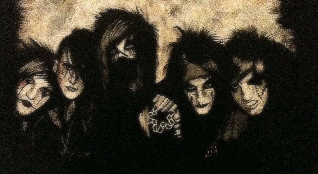 1024x561 Black Veil Brides Painting By Evelynsixx - Black Veil Brides Painting