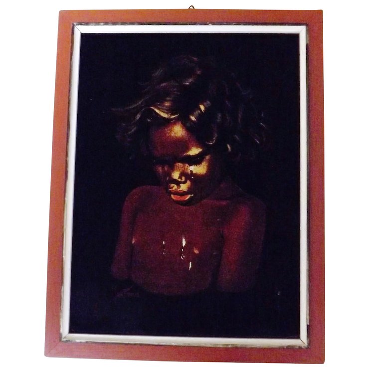 740x740 Black Velvet Australian Aboriginal Painting - Black Velvet Painting Artists