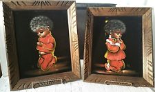 225x134 Pair Of Vintage Black Velvet Paintings Mexican Boy And Girl0 Results - Black Velvet Painting Vintage