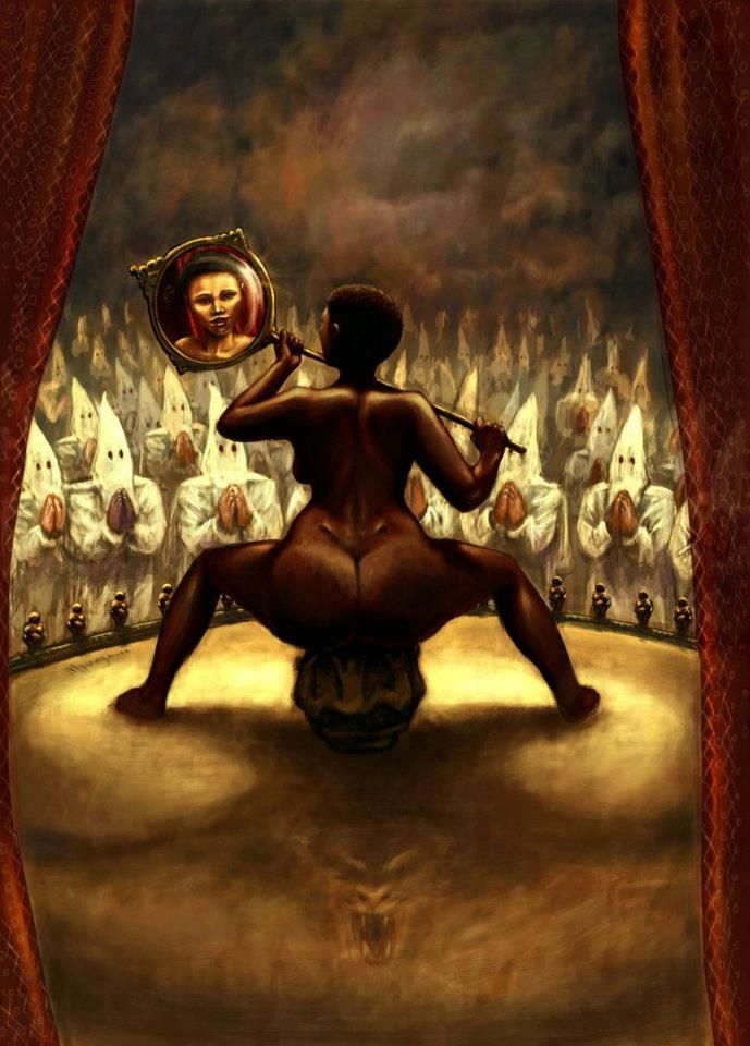 689x960 Reassessing - Black Venus Painting