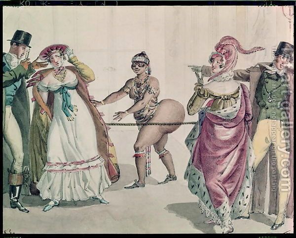 600x483 Saartje Baartman A.k.a The Hottentot Venus Venus - Black Venus Painting