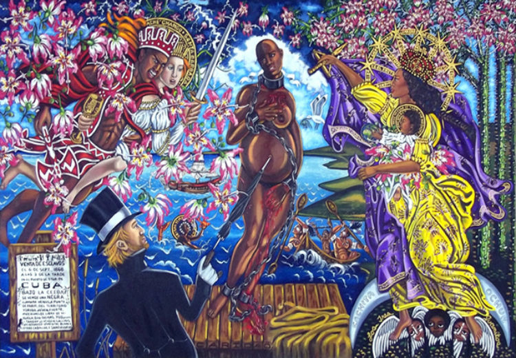 750x520 The Horrors Of The Middle Passage Kentake Page - Black Venus Painting