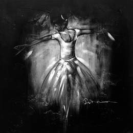 260x260 Black And White Painting N002 - Black White Oil Painting