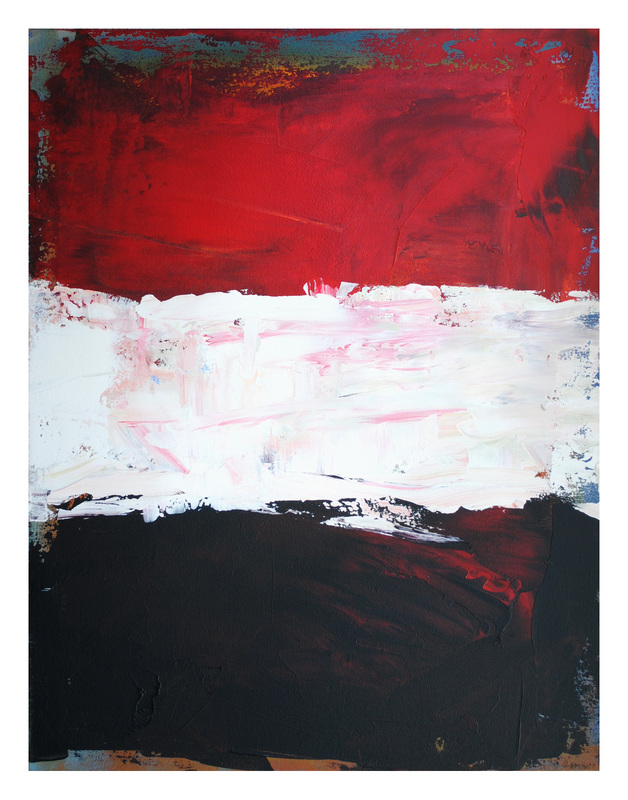 628x800 Mufc Abstract Gallery - Black White Red Painting