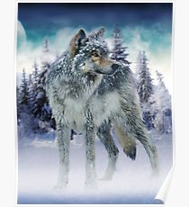 210x230 Black Wolf Painting Amp Mixed Media Posters Redbubble - Black Wolf Painting