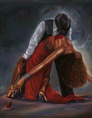 390x499 Black Man And Woman Dancing Artistic Expressions - Black Woman Dancing Painting