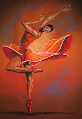 275x400 Black Women Art! - Black Woman Dancing Painting