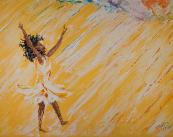 340x270 Cynthia Christine Etsy - Black Woman Dancing Painting