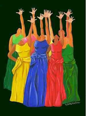 300x408 We Must Forever Worship Christ. Worship Christ At All Times - Black Woman Dancing Painting