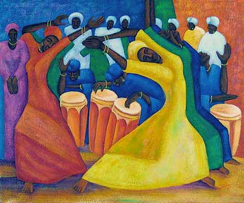 480x400 A Disregard For Accountability Revue - Black Woman Dancing Painting