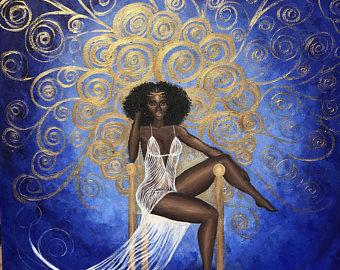 340x270 Instagram Miarrideneart By Miarridene On Etsy - Black Woman Painting