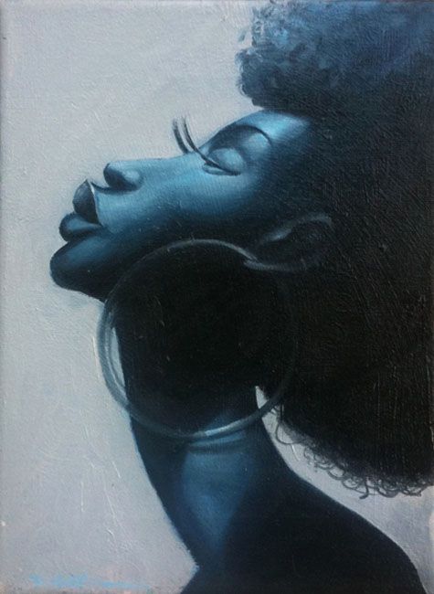 475x650 30 Stunning Black Woman Paintings And Illustrations By Frank - Black Woman Painting