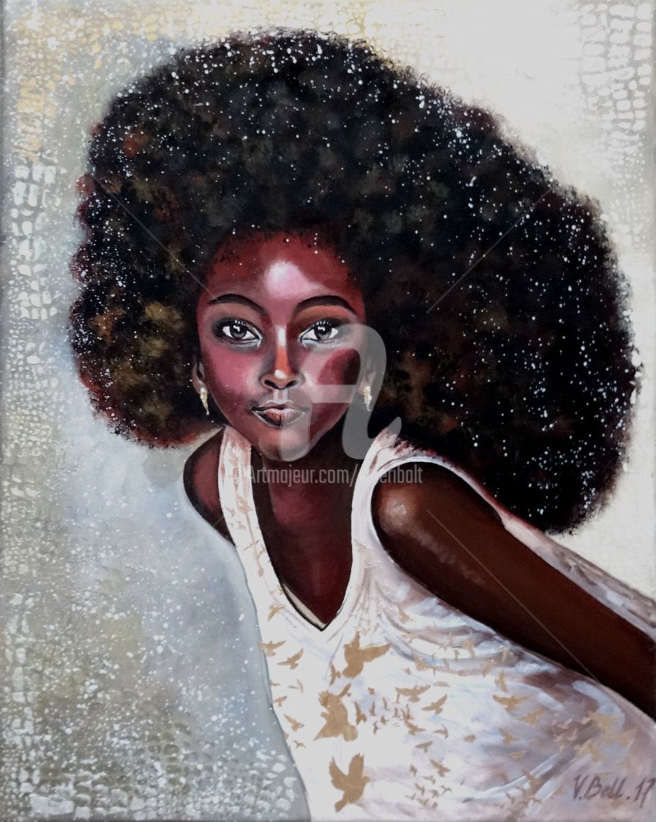 958x1200 Dove (Valeria Belogurova) - Black Woman Portrait Painting