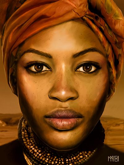 400x533 Gallery Painting Of Black Women, - Black Woman Portrait Painting