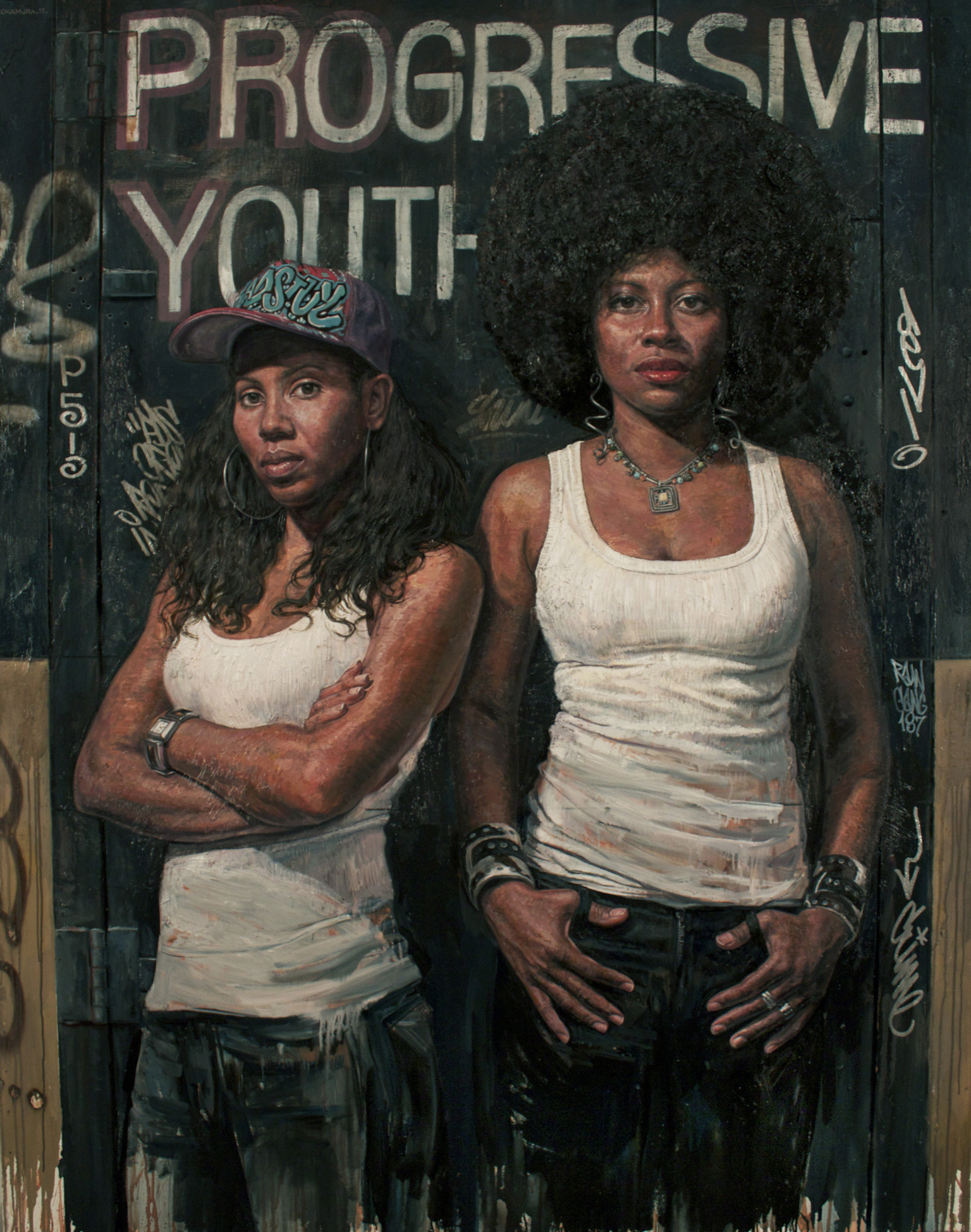 1536x1949 Painter Tim Okamura Offers An Urban Narrative In Two Exhibitions - Black Woman Portrait Painting