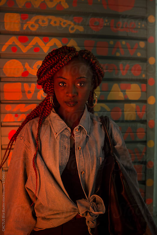 533x800 Young Black Woman Portrait Stocksy United - Black Woman Portrait Painting