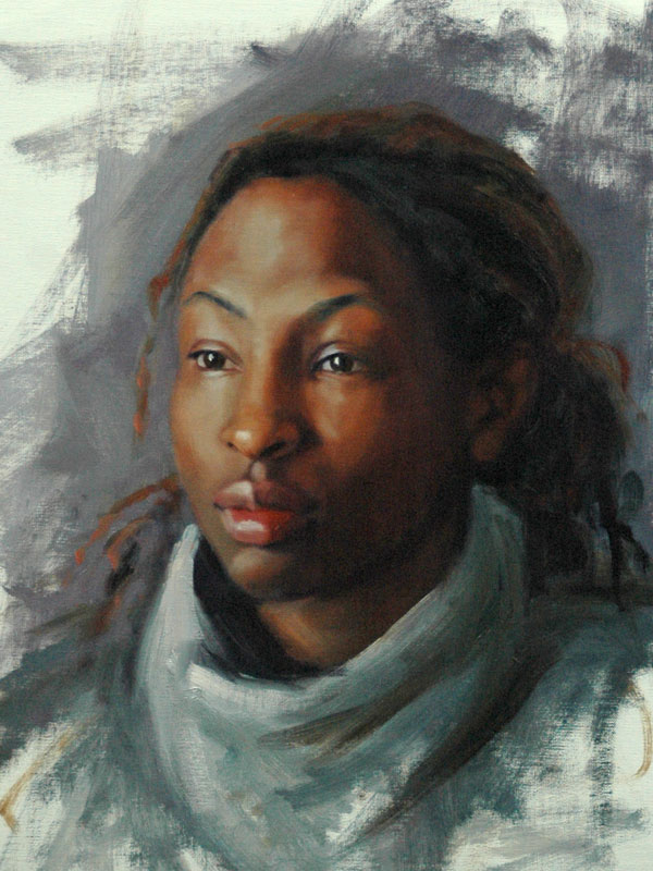600x800 Young Woman's Portrait Archives - Black Woman Portrait Painting