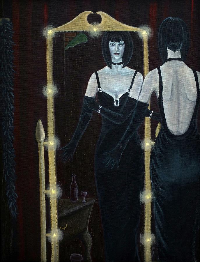 687x900 Woman In Black Velvet Painting By Philip Harvey - Black Woman Velvet Painting