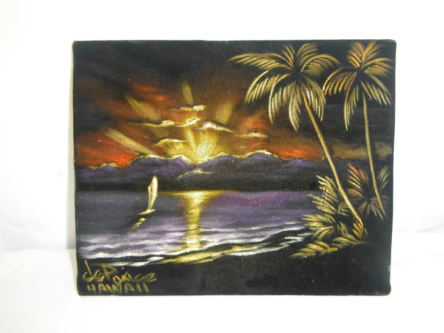 640x480 Cool Vintage Paintings Collection On Ebay! - Black Woman Velvet Painting