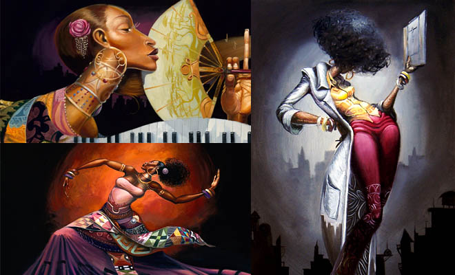 Black Women Painting