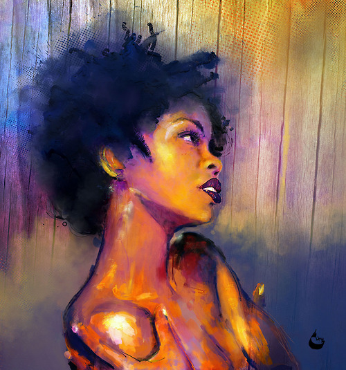 500x535 K Cool. Via Tumblr On We Heart It - Black Women Painting