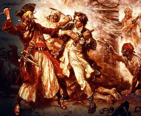 468x386 Blackbeard The Pirate An Introduction - Blackbeard Painting