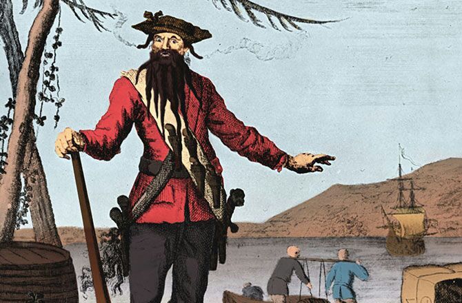 670x440 Pirate Profile Edward Teach (Blackbeard) World History Amino - Blackbeard Painting