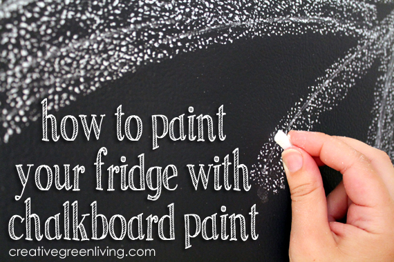 570x380 How To Paint Your Fridge With Chalkboard Paint - Blackboard Painting