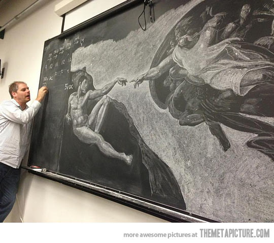 540x478 Blackboard In Art School - Blackboard Painting