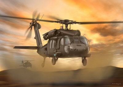 400x283 Mh 60 - Blackhawk Painting