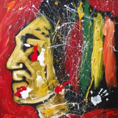 236x236 Sports Paintings - Blackhawk Painting