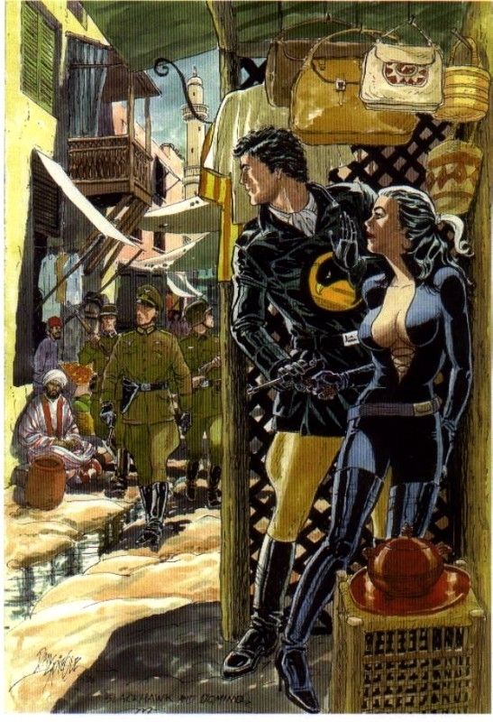 547x800 Dan Spiegle Blackhawk Painting Comic Art Comics - Blackhawk Painting