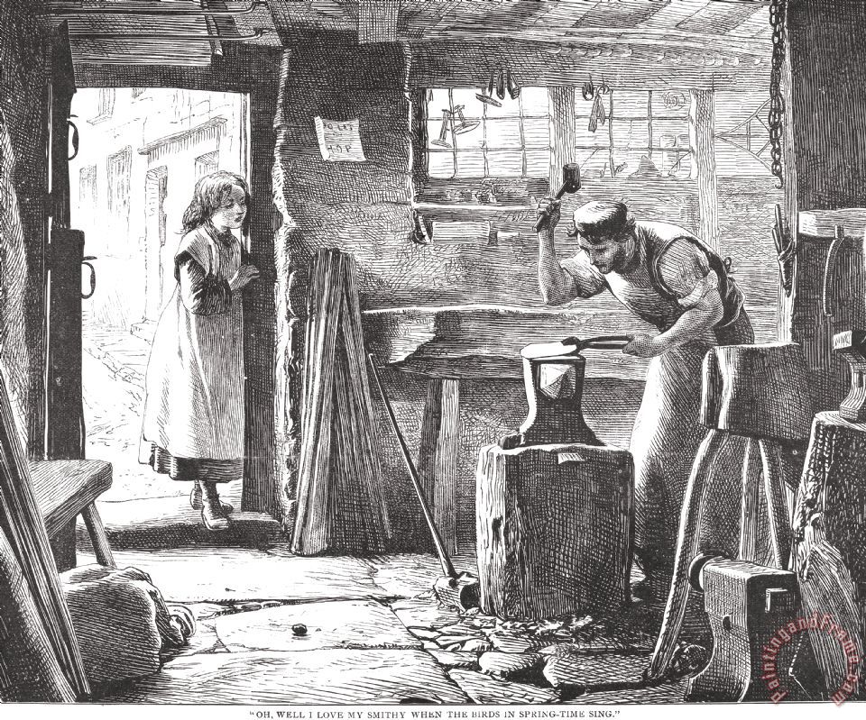 960x799 Others Blacksmith, 19th Century Painting - Blacksmith Painting