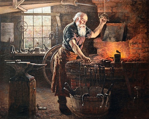 520x417 Blacksmith Forgotten Tales - Blacksmith Painting