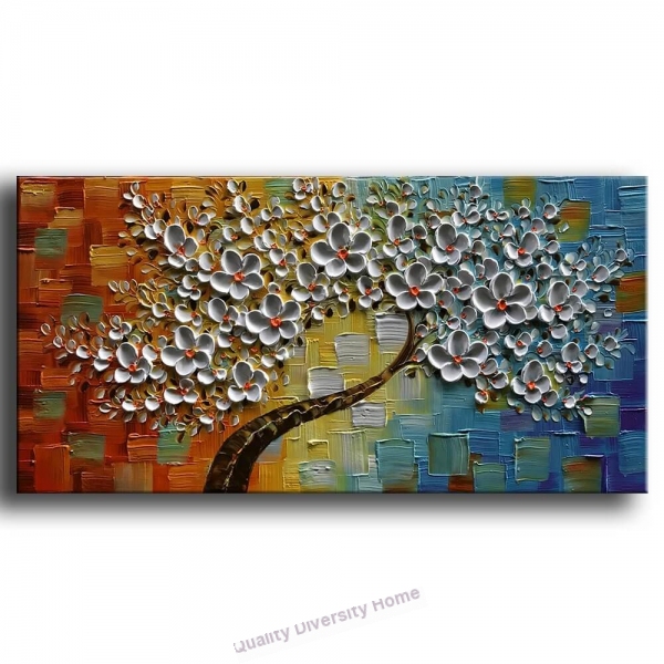 600x600 Contemporary Art Oil Painting Texture Palette Blade Tree Painting - Blade Painting