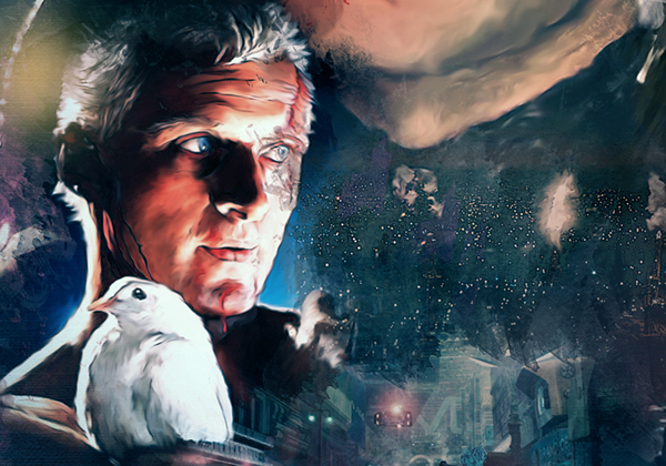 600x420 Blade Runner Poster On Behance - Blade Runner Painting