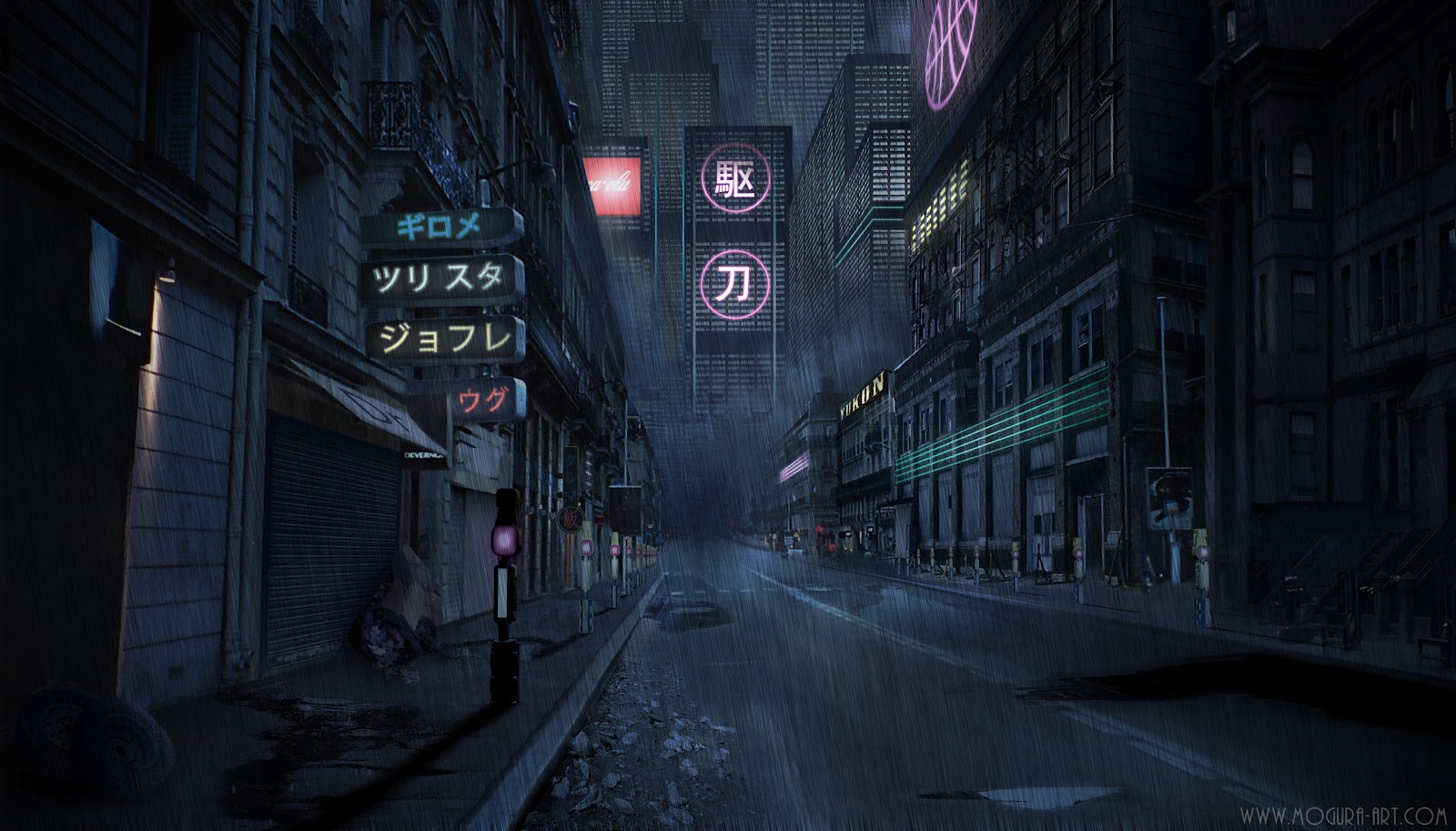 1600x913 Mogura'Art Painting Matte Painting - Blade Runner Painting