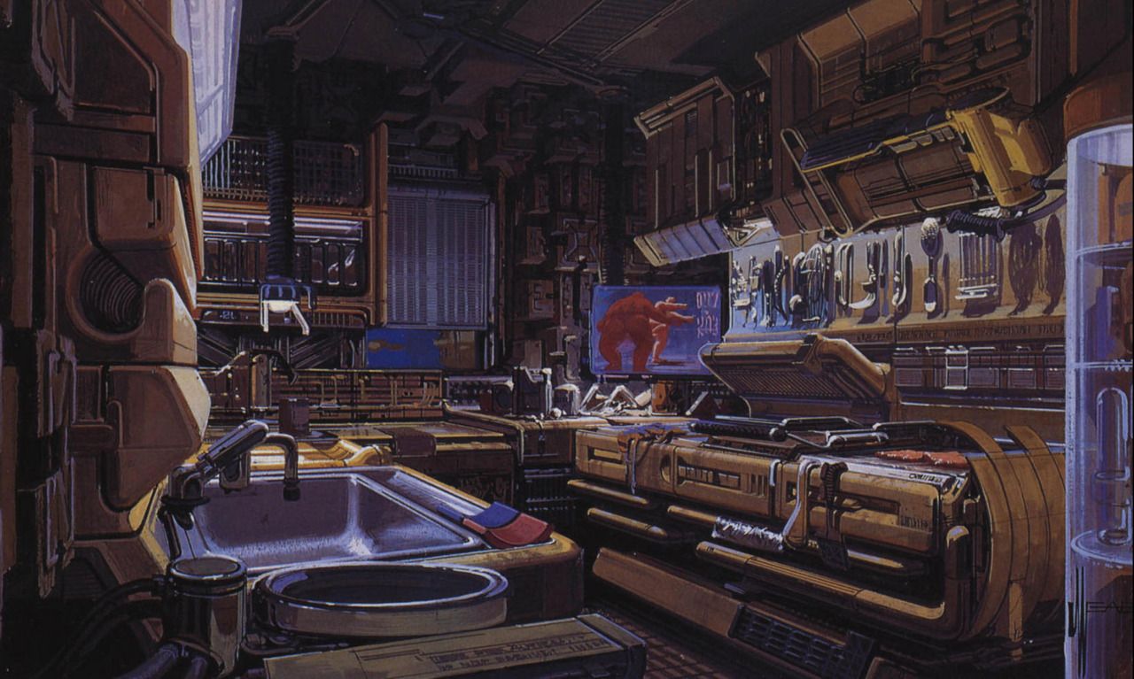 1280x767 Blade Runner Matte Paintings Matte Painting, Blade And Paintings - Blade Runner Painting