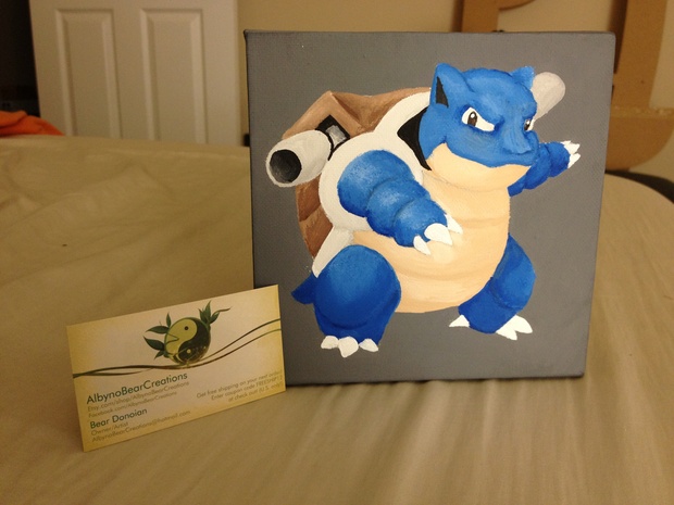 620x465 Blastoise Mini Painting - Blastoise Painting