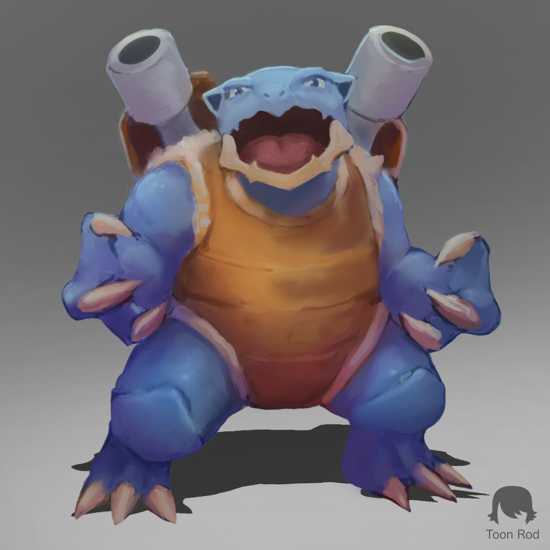 1080x1080 Blastoise [Quick Painting] By Toonrod1 - Blastoise Painting