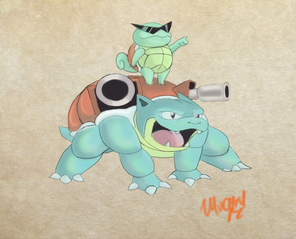 994x803 Blastoise And Squirtle Painting By 93mugsy - Blastoise Painting