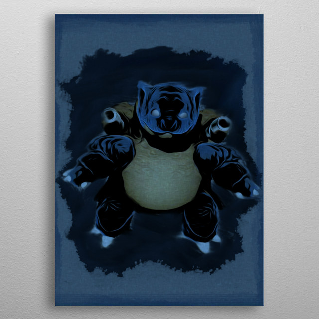 640x640 Blastoise By Joe Chiparo Metal Posters - Blastoise Painting