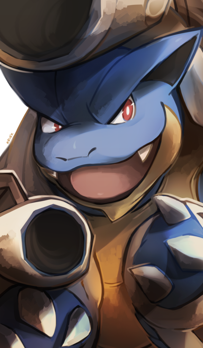 684x1168 Mega Blastoise By Mblock - Blastoise Painting
