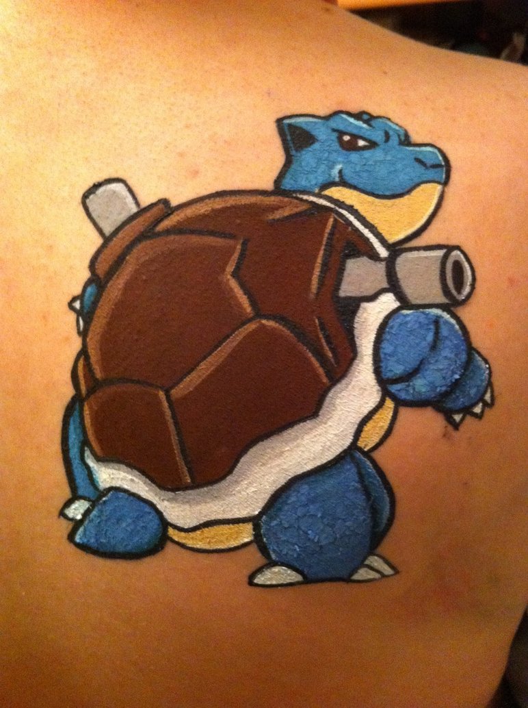 772x1034 Blastoise Face Painting By Sazmullium - Blastoise Painting