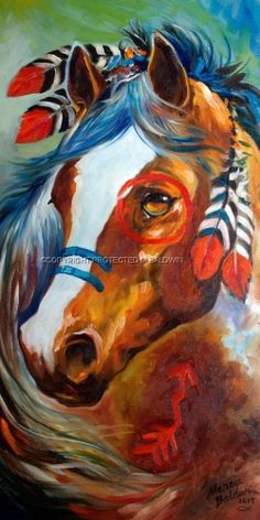 236x472 Indian War Horse ~ Blaze Love This!!!!!! Horses - Blaze Painting
