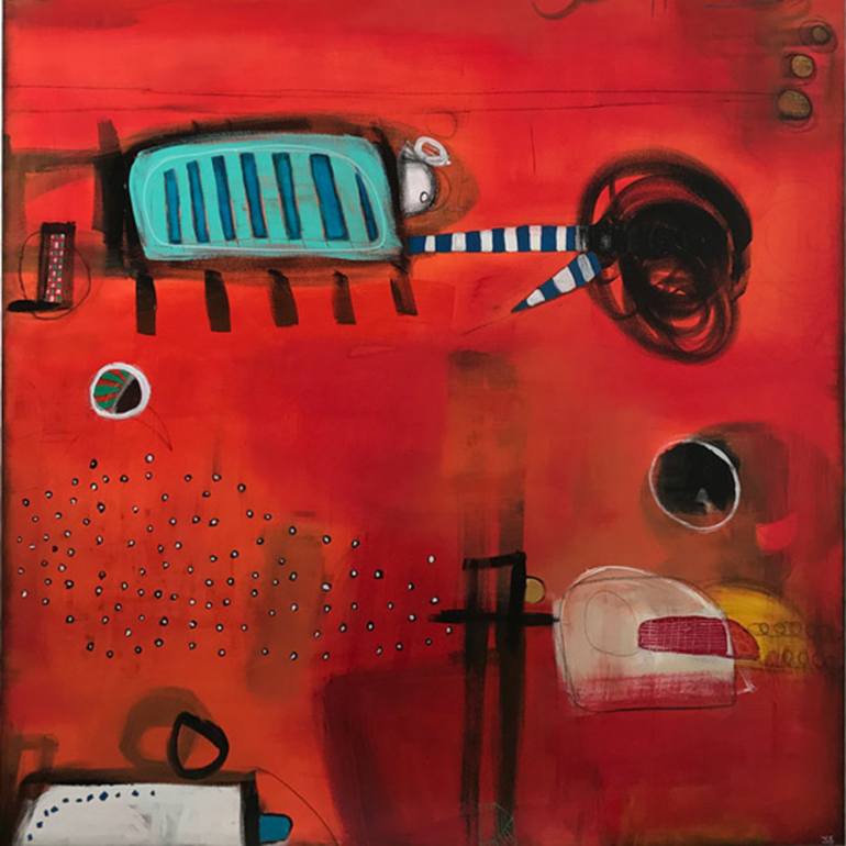 770x770 Saatchi Art Blaze Painting By Jessamyn Box - Blaze Painting