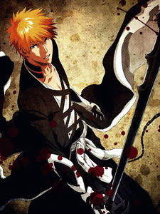 225x300 Bleach Blood Painting Anime Manga Art Giant Wall Print Poster Ebay - Bleach Anime Painting