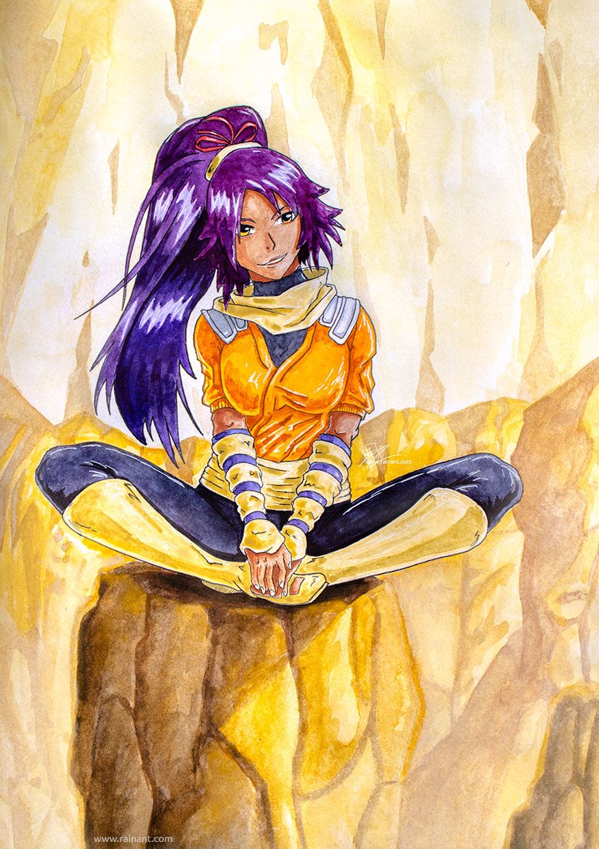 847x1200 Yoruichi - Bleach Anime Painting